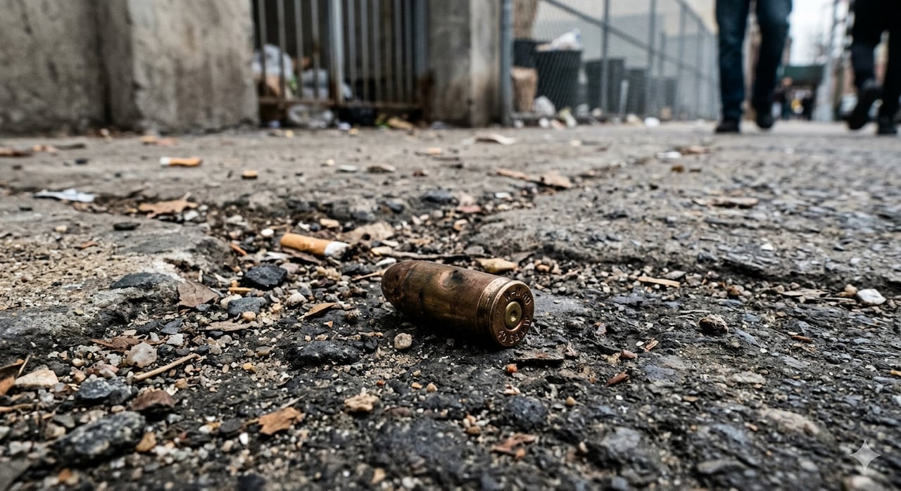 El menor fue impactado en el tórax mientras se encontraba fuera de su vivienda durante el intercambio de disparos.