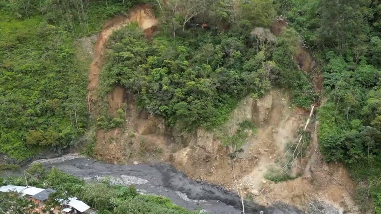 El hecho por poco se lleva algunas viviendas que se encontraban en el sitio.