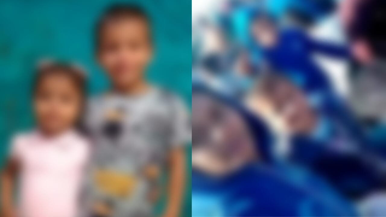 Niños santandereanos desaparecidos en el río Bravo.
