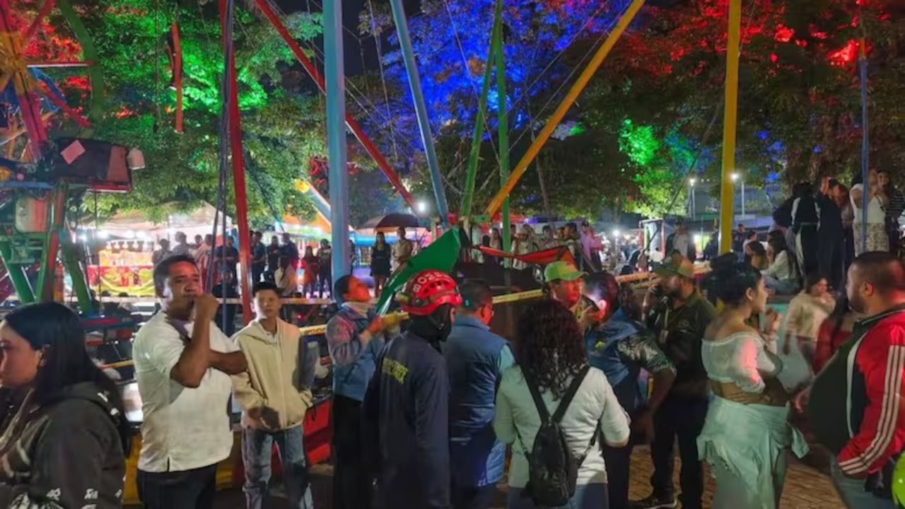 Momentos de pánico quedaron registrados en videos que circulan sobre el hecho.