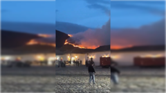 Incendio en Villa de Leyva, Boyacá.