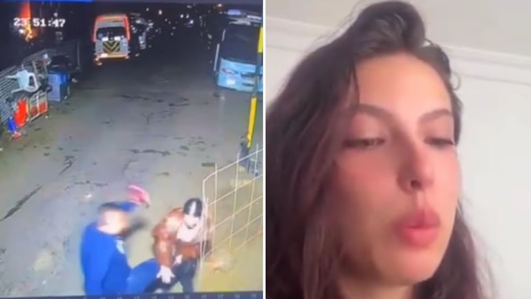 El video de una cámara de seguridad registra el momento de la confrontación entre Hasli Jáuregui y su pareja, ocurrido el pasado 10 de septiembre en Bogotá.