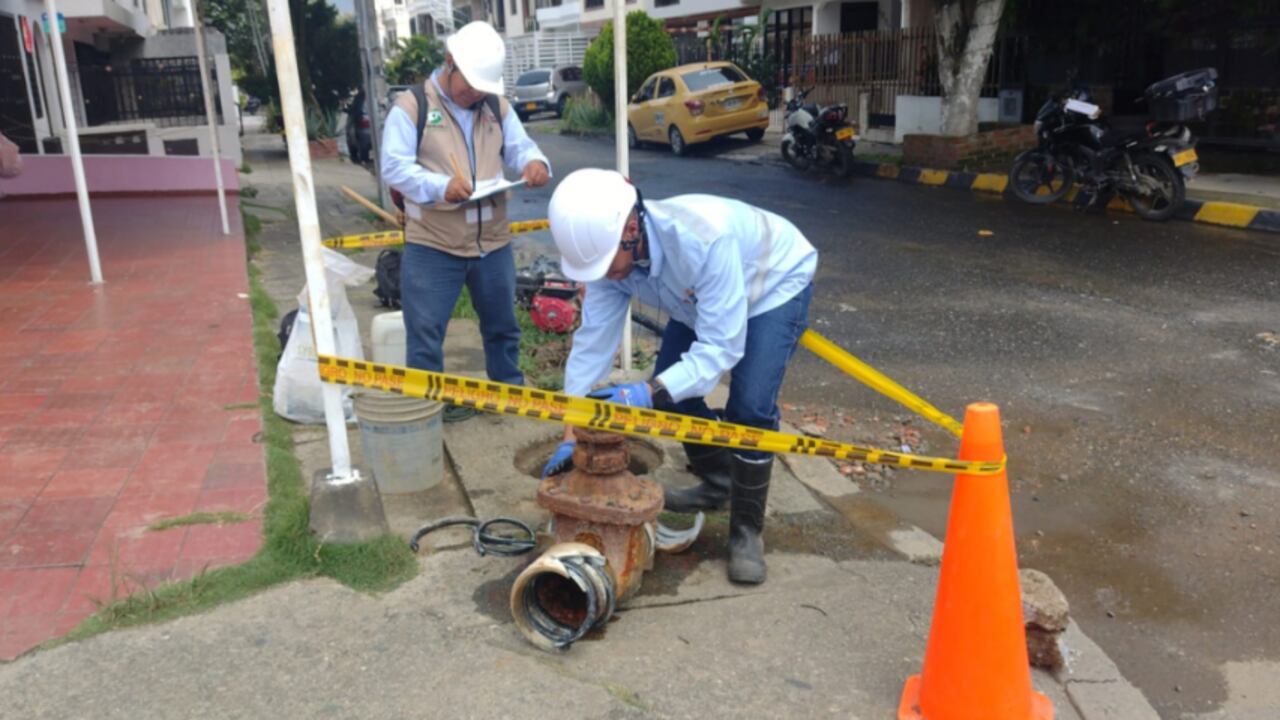 Trabajos de acueducto y energía Emcali