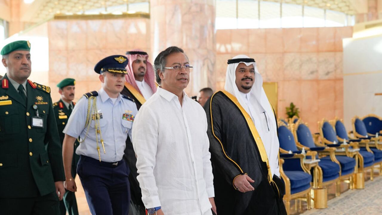 Gustavo Petro en Arabia Saudita