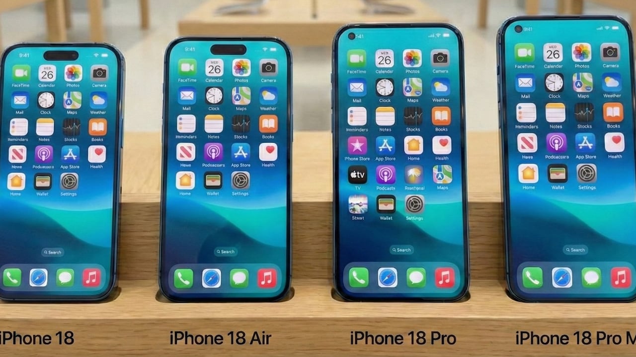 Así serían los nuevos diseños del iPhone 18.