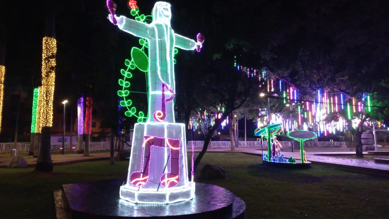 La historia de la salsa es el motivo de los alumbrados en Cali esta Navidad.