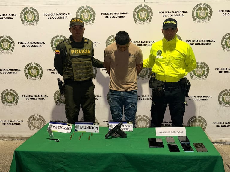 Alias Yeiner fue capturado en el municipio de Tuluá, en el centro del Valle del Cauca.