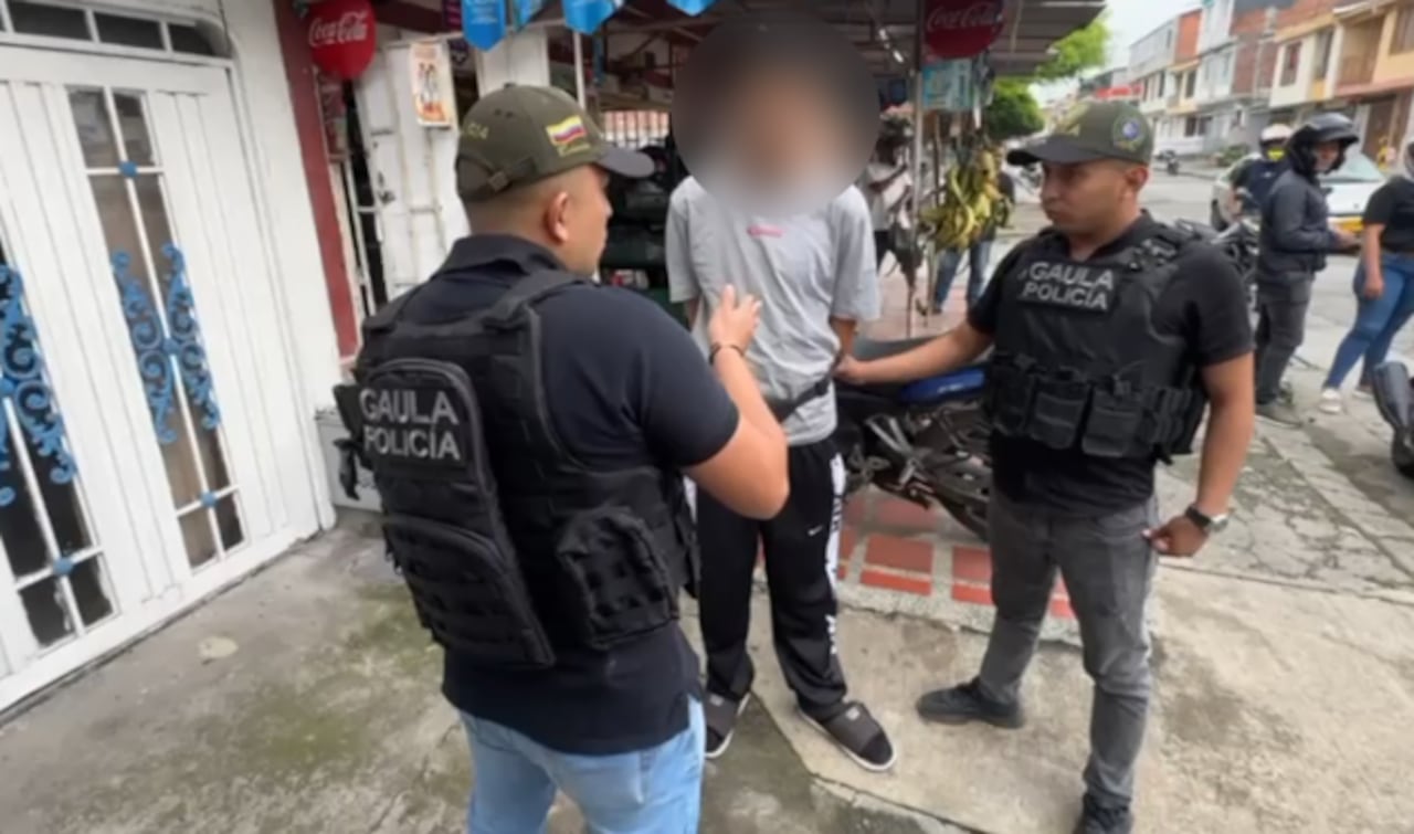 Este fue el momento de la captura.