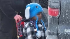 La fotografía difundida muestra al pequeño Liam Conejo Ramos, de 5 años, con su mochila y sombrero.