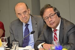 Presidente Gustavo Petro y el canciller Álvaro Leyva