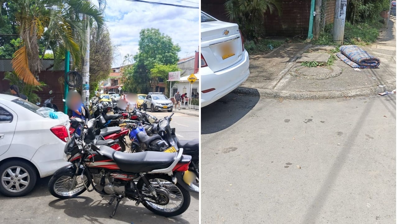 Según los denunciantes, esta zona del andén permanece despejada mientras el colegio no esté en jornada escolar.