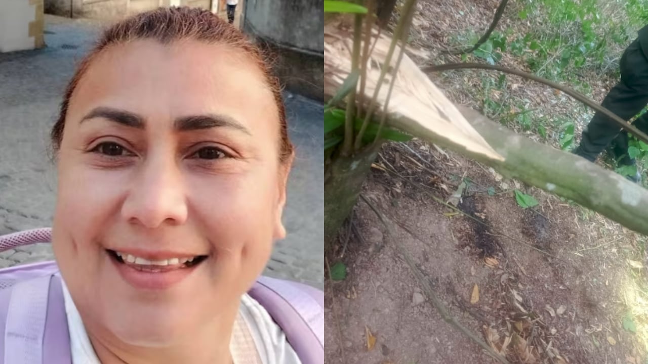 Yulixa Toloza y el lugar donde habría sido hallado su cuerpo.