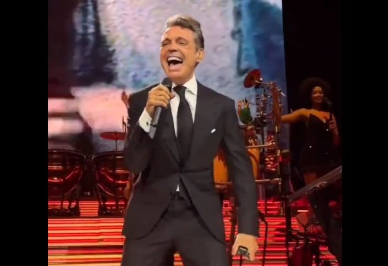 El cantante mexicano en el Luis Miguel Tour 2023 en Buenos Aires el 3 de agosto.