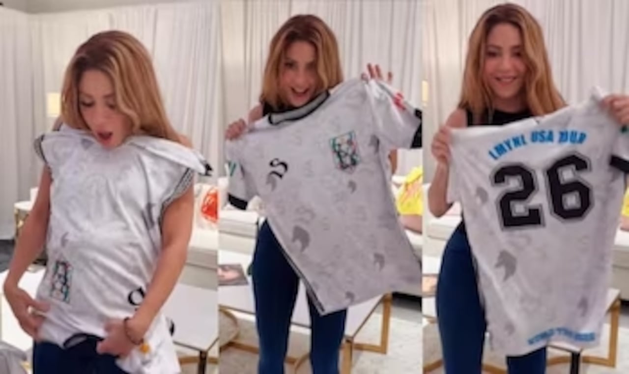Nueva camiseta de futbol de Shakira.