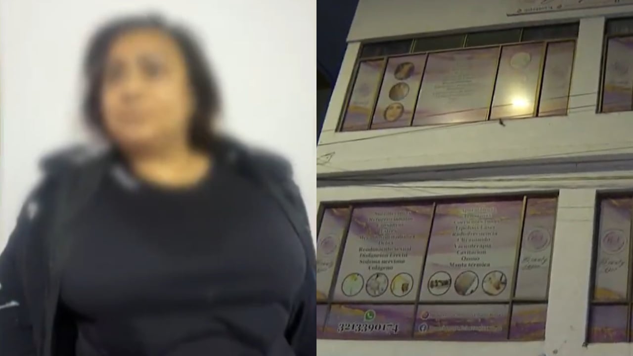 Esta es la mujer que está desaparecida y el sitio en el que le practicaron la cirugía.