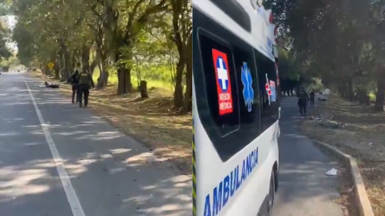 Policías y ambulancias acudieron al sitio.