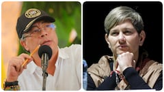El presidente Gustavo Petro y Verónica Alcocer.