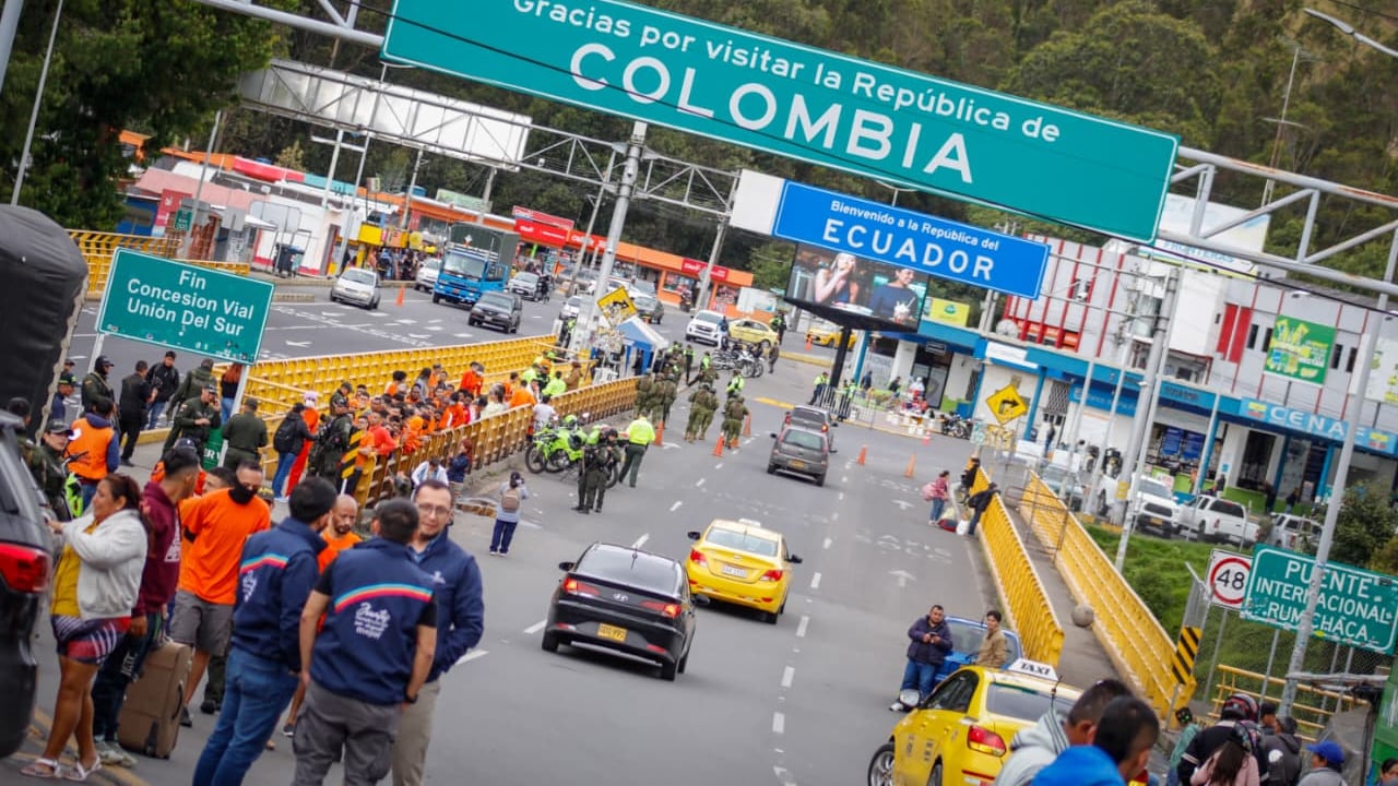 Frontera de Colombia y Ecuador.