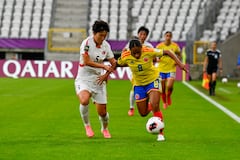 Imagen del partido entre Colombia y Corea del Norte por la fase de grupos del Mundial Femenino Sub-20 de Polonia 2026.