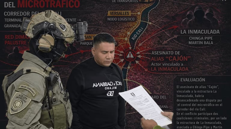 Tras la orden de extradición de Andrés Felipe Marín, alias Pipe Tuluá, se dio un reacomodo en la banda La Inmaculada, donde asumió el control Carlos Alberto Bejarano Palomino, alias Cajón, asesinado en el barrio Centenario de Cali.