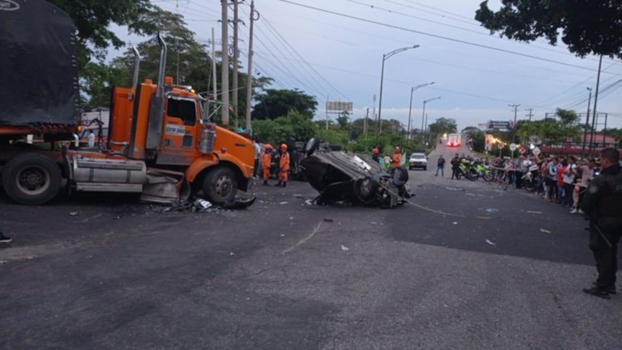 Accidente en la vía al Llano