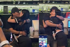 el beso entre Juanda Caribe y Mariana Zapata en Barranquilla