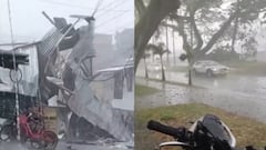 Las fuertes ráfagas de viento levantaron los techos de varias viviendas de Cartago.