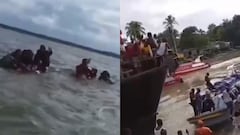 Este era el panorama tras el naufragio de la embarcación.