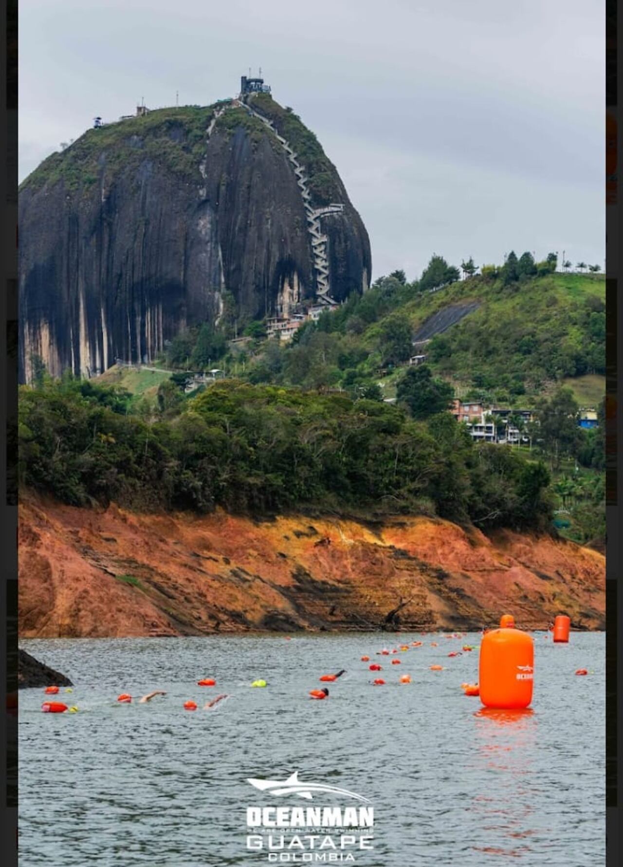 Los jóvenes hicieron los mejores tiempos en la competencia de Oceanman, de Guatapé, Medellín.