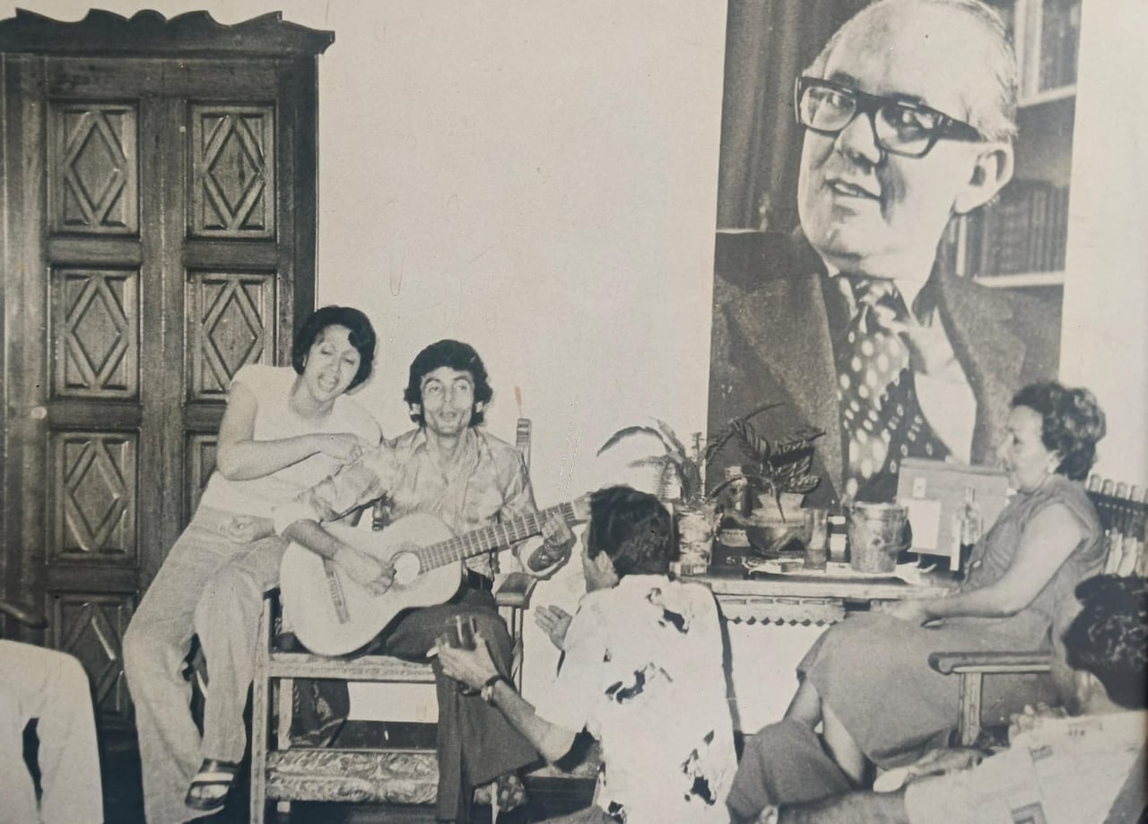 Consuelo Araujo y el Compositor Gustavo Gutiérrez. Foto: Festival Vallenato.