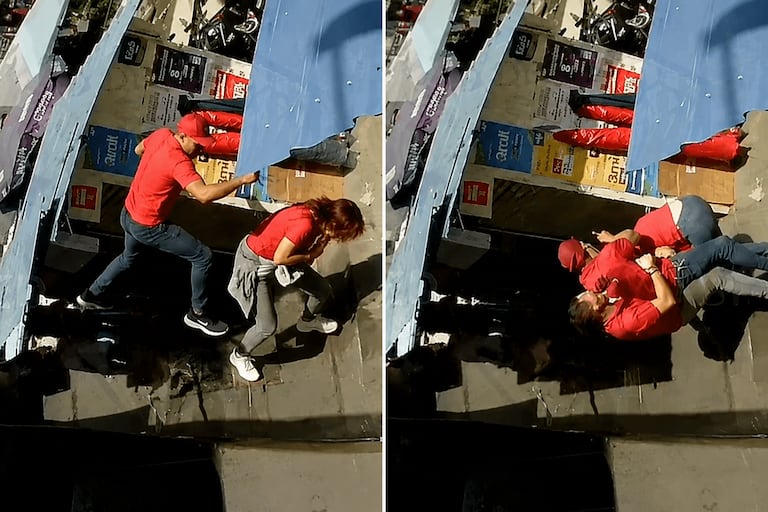 Esta es una de las imágenes que se conocen del hecho ocurrido en el centro de Cali.