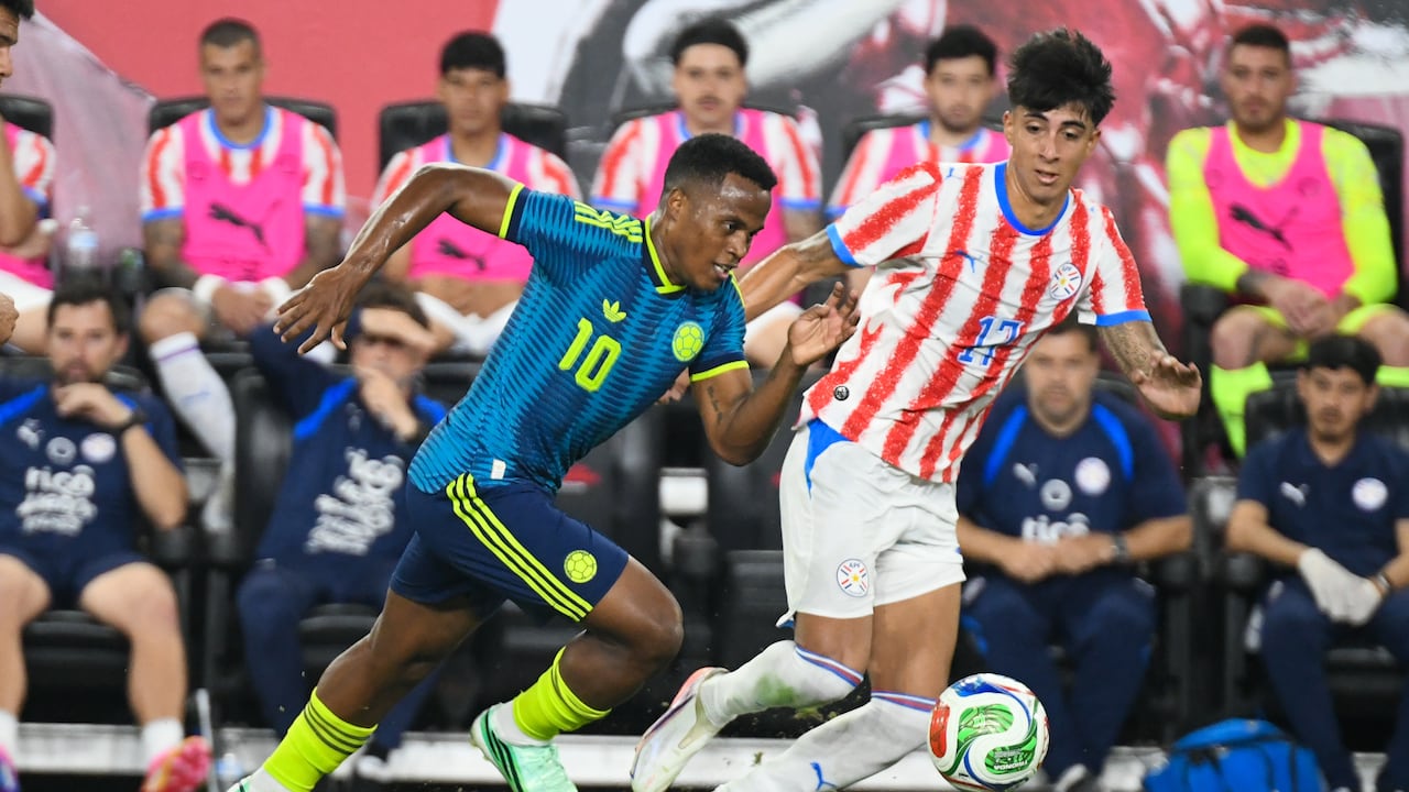 Partido amistoso entre Colombia y Paraguay en Harrison, New Jersey.