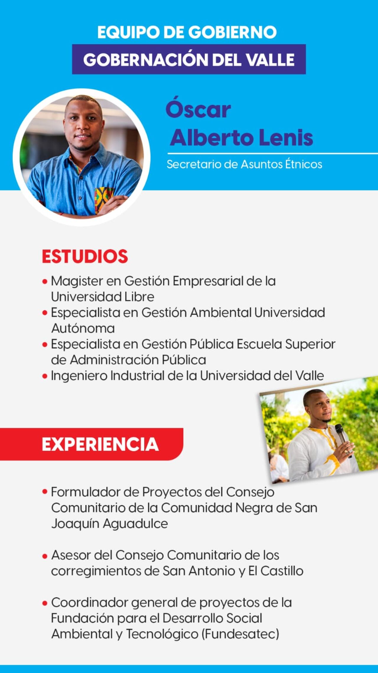 Óscar Lenis hoja de vida