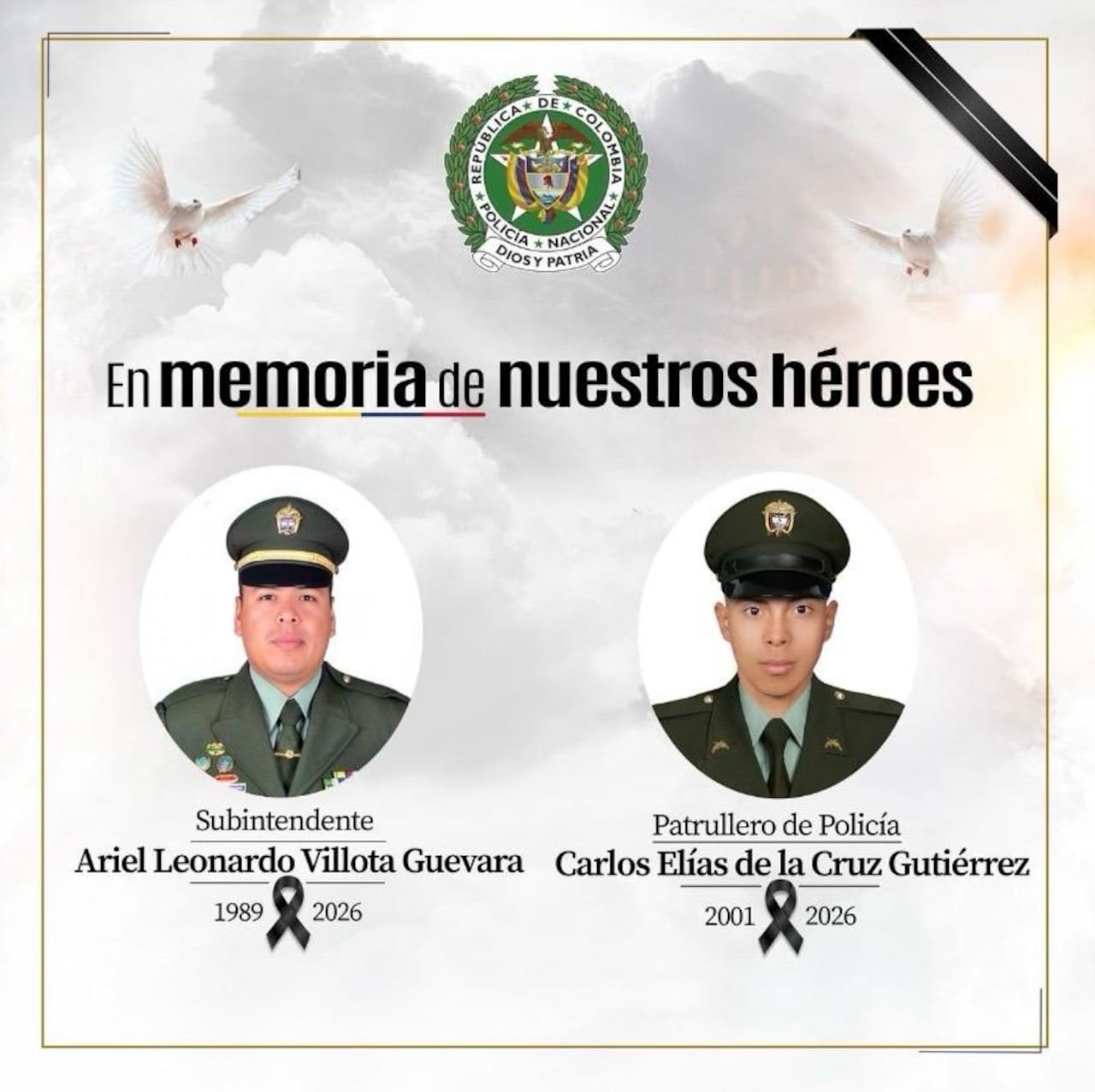 Dos miembros de la Policía Nacional fallecieron en el accidente del avión de la FAC en Putumayo.