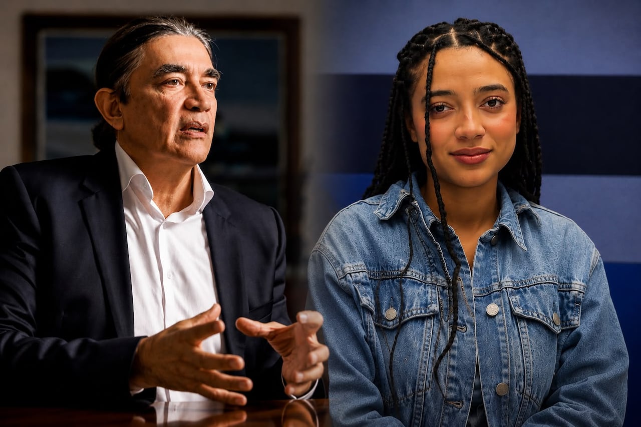 Gustavo Bolívar y Juliana Guerrero.