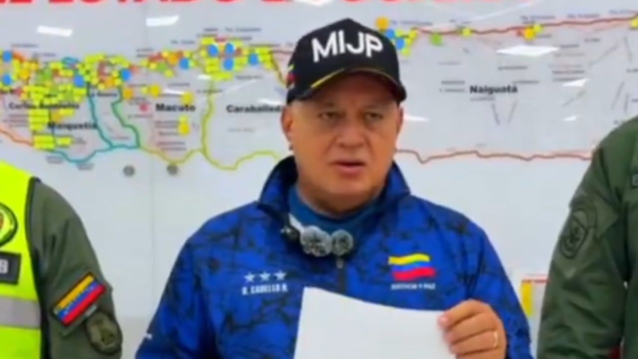 Vicepresidente sectorial de política, seguridad ciudadana y paz, Diosdado Cabello.