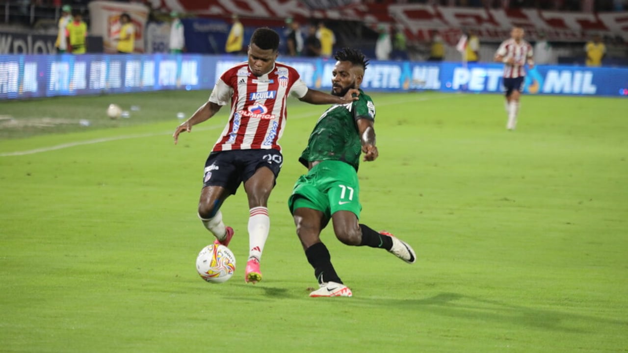 Junior - Atlético Nacional en la fecha 12 de la Liga Betplay.