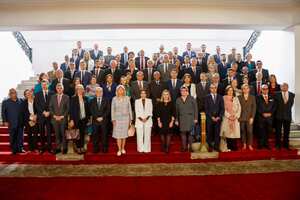 Reunión de la Canciller Sarabia con los cuerpos diplomáticos de Colombia.