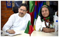 Iván Cepeda elige a Aida Quilcué como su fórmula vicepresidencial.