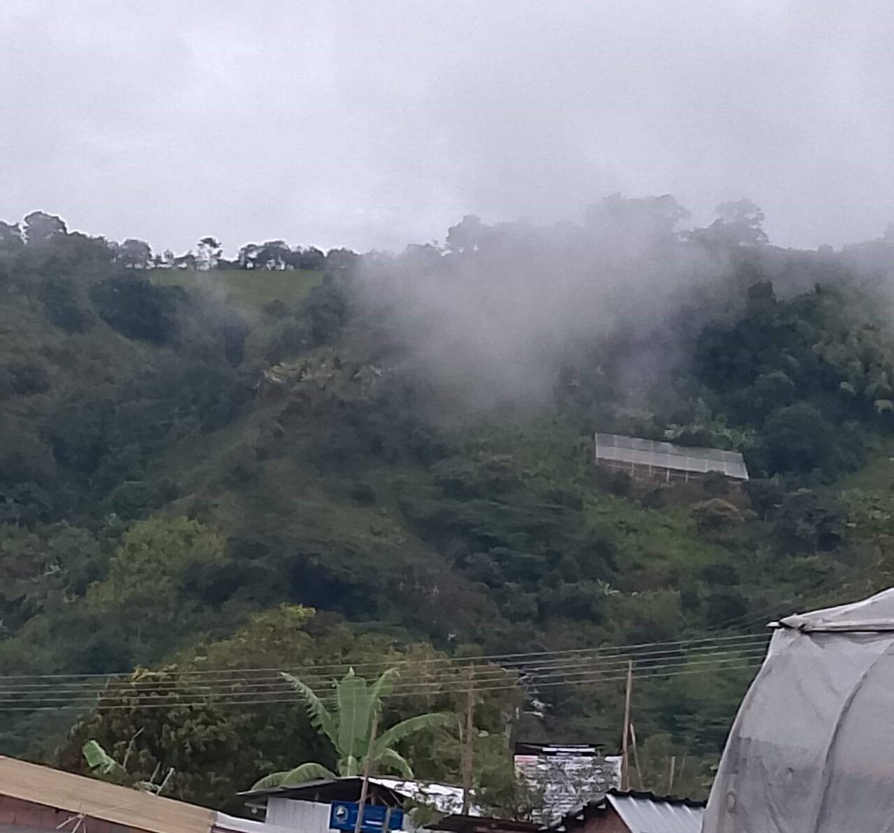 El vehículo cayó hacia un área de pendiente pronunciada.