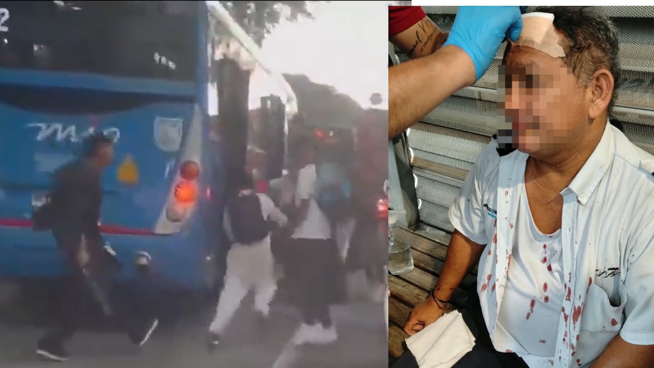 Agresión a conductor del MIO en Cali terminó con un herido y un capturado