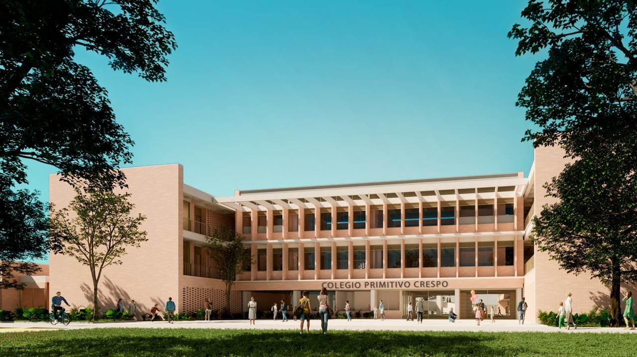 La Institución Educativa Primitivo Crespo, en Riofrío, será demolida para dar paso a una nueva infraestructura que beneficiará a cerca de 960 estudiantes de preescolar, primaria y secundaria.