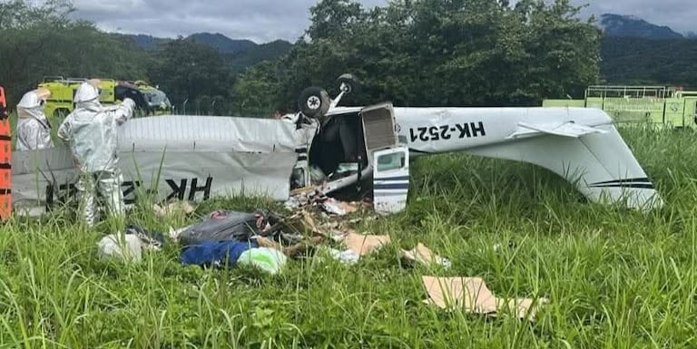 La aeronave Cessna matrícula HK-2521 se accidentó a pocos segundos después de despegar del aeropuerto Vanguardia, en la capital del Meta.