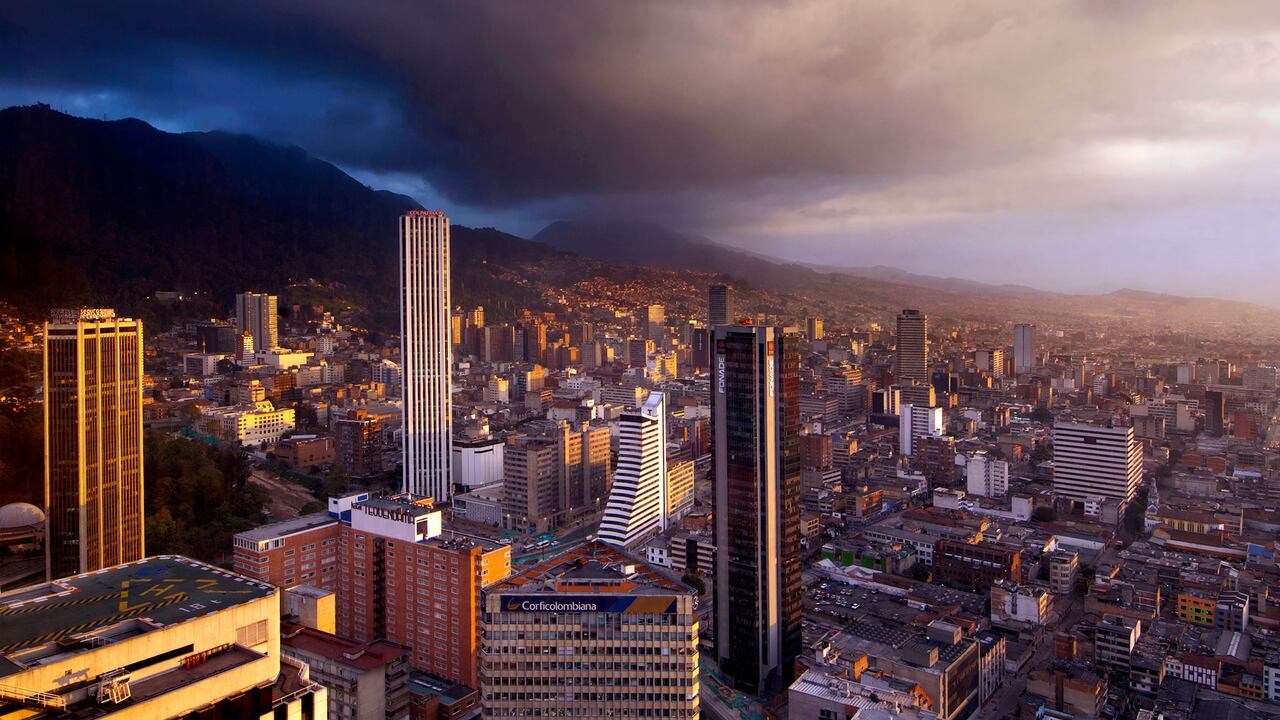 atardecer en Bogotá. Panorámica Bogotá