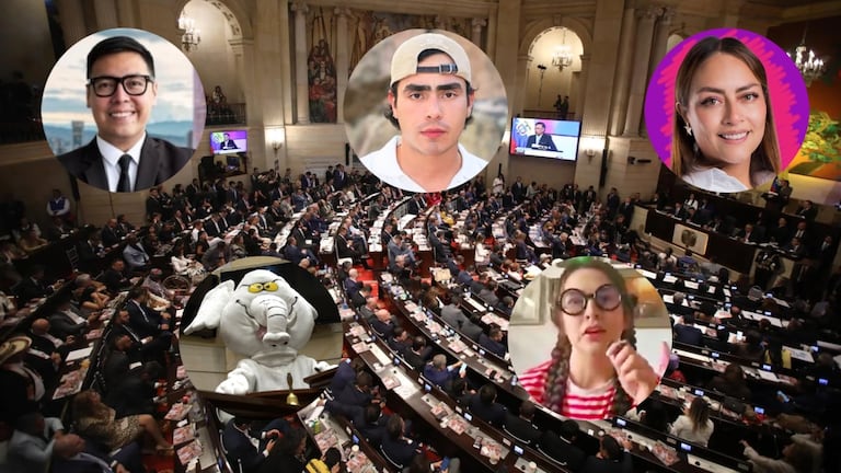 Senado de la República y los influencers: Wally, Elefante Blanco, Felipe Saruma, Miss Melindres y Lalis.