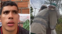 El joven que trabaja como operario de aseo en Ibagué da ejemplo de solidaridad.