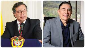 El director del DPS, Gustavo Bolívar, y el presidente de Colombia, Gustavo Petro.