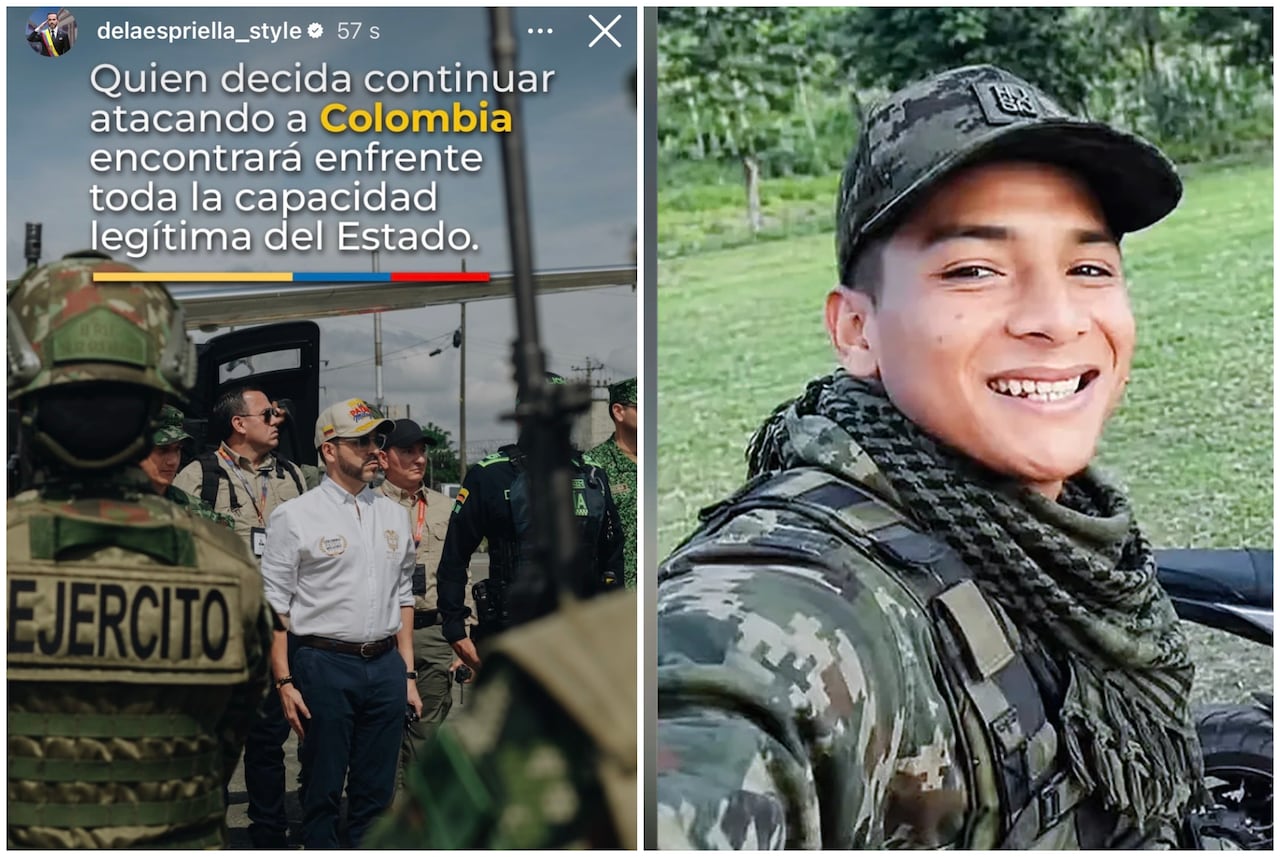 Mensaje del presidente y alias Bendito Menor.