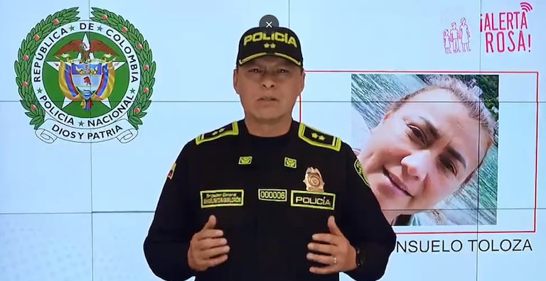 Policía Nacional sobre caso de Yulixa Toloza.