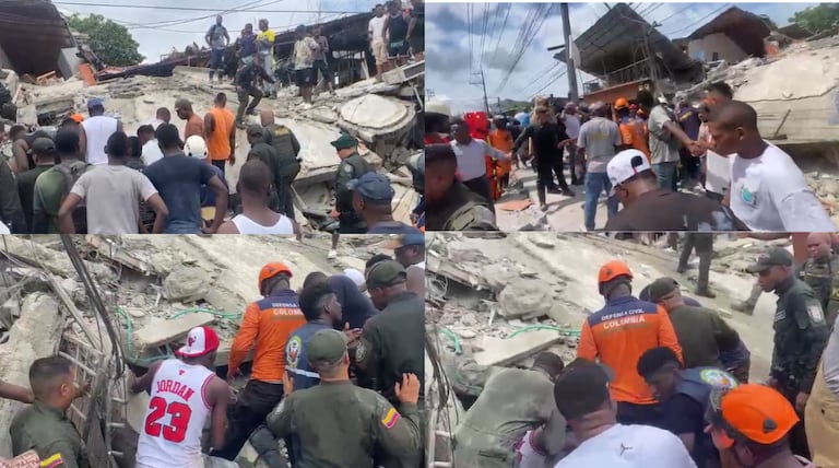 Imágenes de emergencias generadas por terremoto en Chocó.